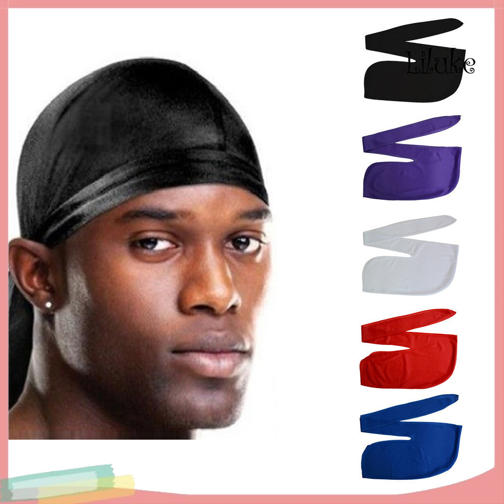 [LK] Fashion Street Basketball Man Hip-Po-p Rap Scarf Elastic Head Warp Long Tail Cap