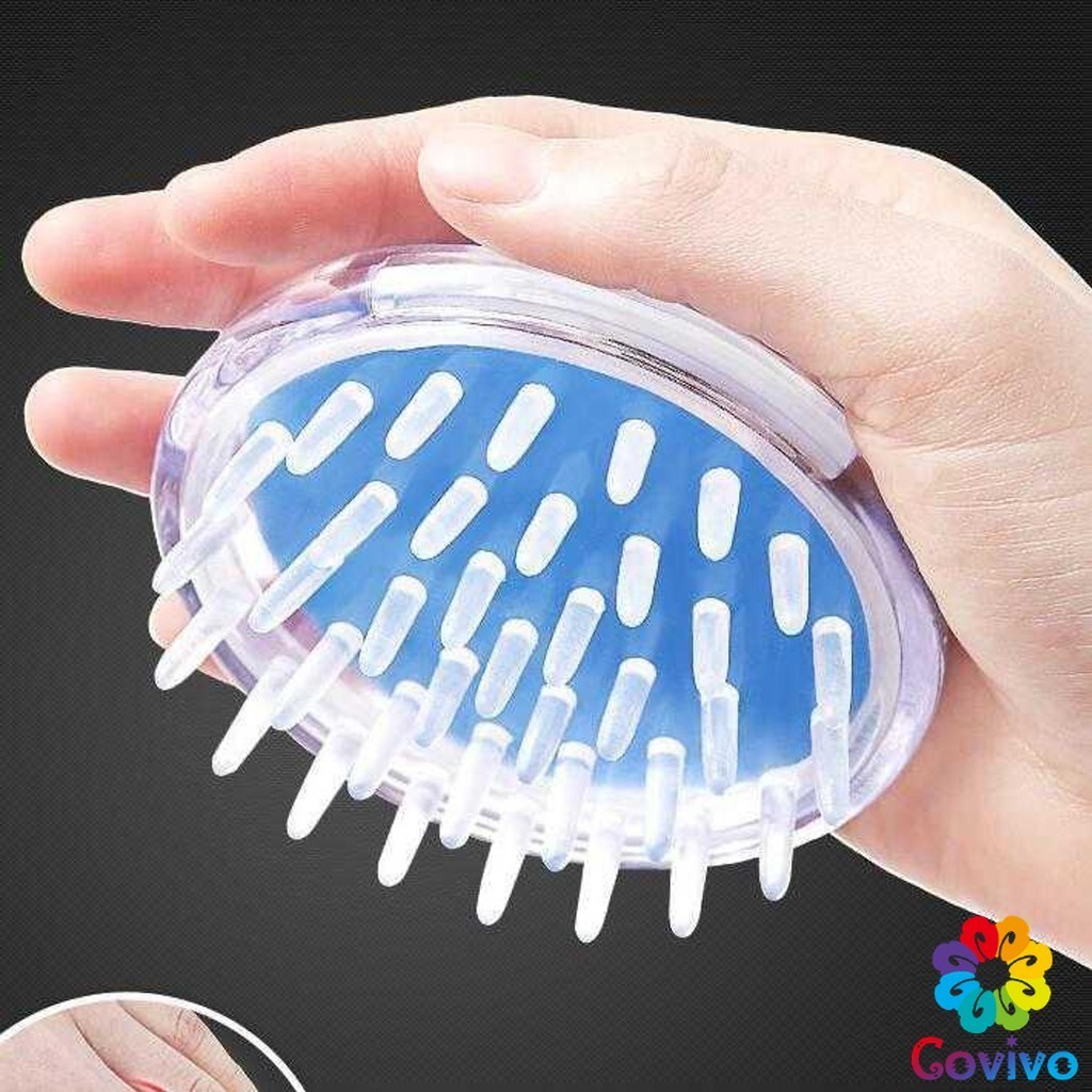 Covivo หวีสระผม ขจัดรังแค หวีซิลิโคนสระผม  Comb Wash your hair