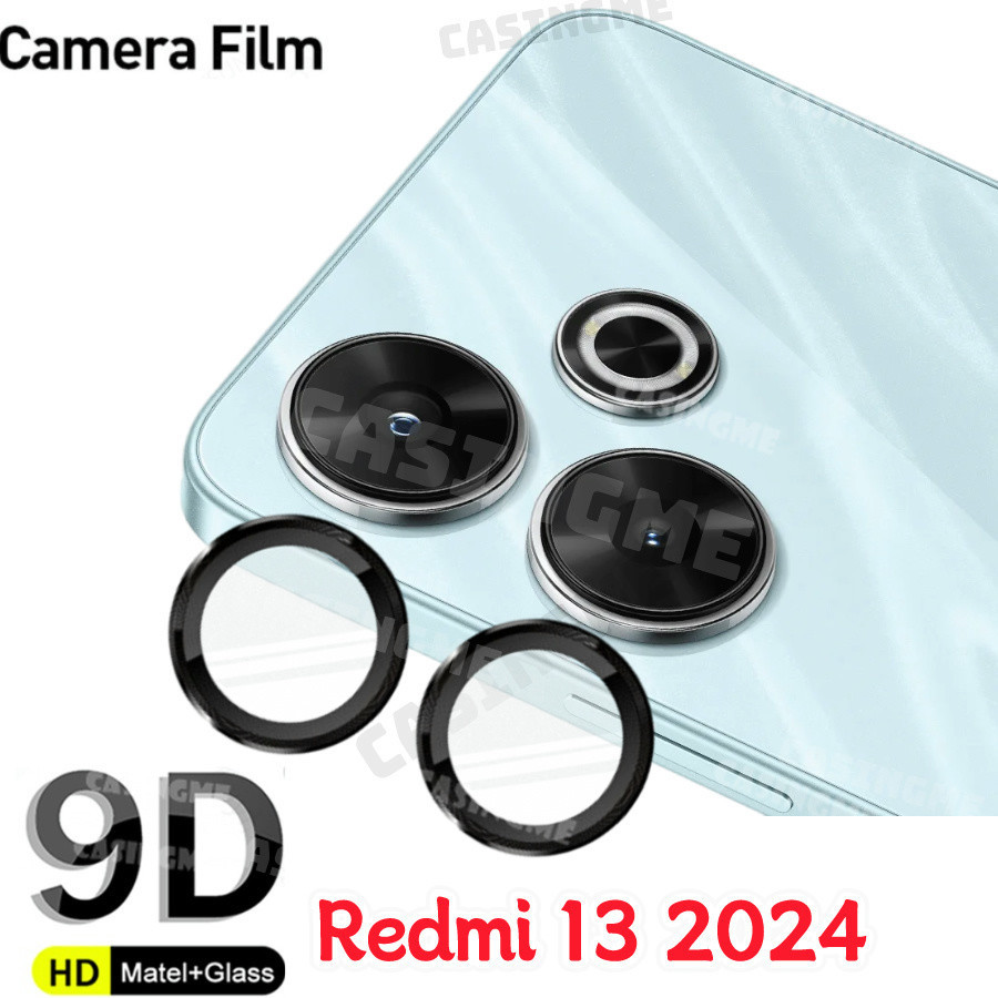 Redmi 13 2024 ตัวป้องกันเลนส์กล้องโลหะแหวนกล้องสําหรับ Redmi 13 4G Redmi13 13Redmi 4G 5G 2024 กล้องกระจกนิรภัยป้องกัน