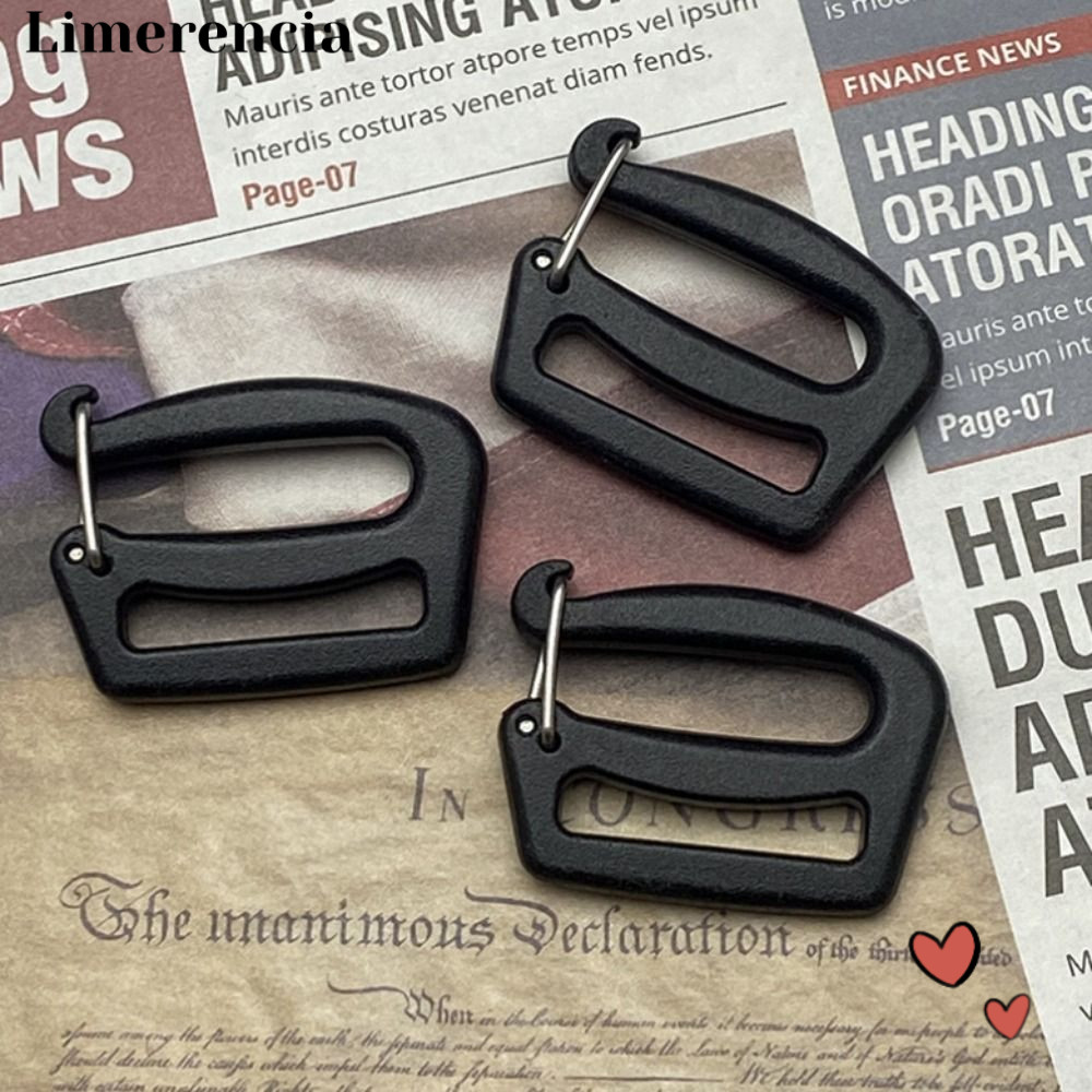 Limerencia 5/10 ชิ้นสายรัดหัวเข็มขัด, Quick Release Black G Hook, DIY 26/38 มม.กระเป๋าเป้สะพายหลังคลิปสําหรับกระเป๋าเดินทางกลางแจ้งกระเป๋าเป้สะพายหลัง
