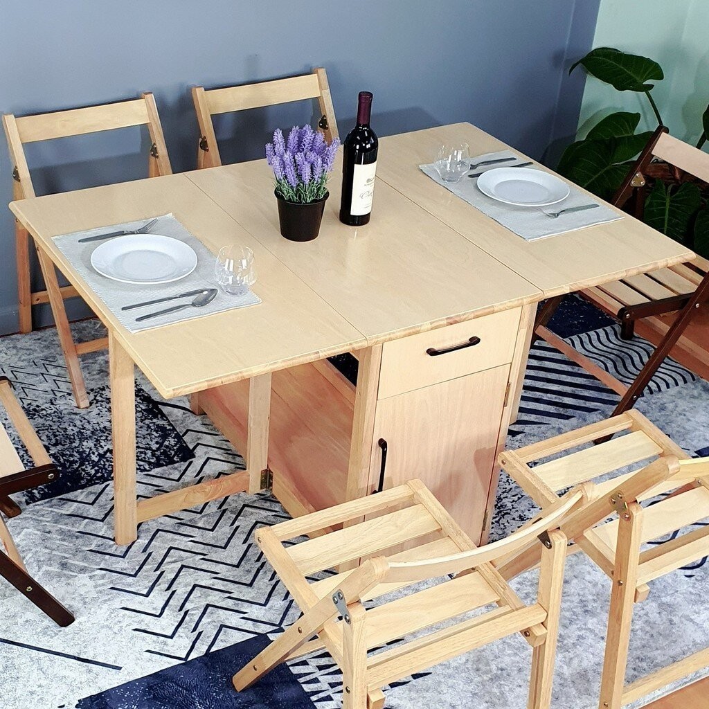 โต๊ะกินข้าว 4 ที่นั่งพร้อมเก้าอี้ T-1397-D+FC-1 -Evergreen-Furniture DiningSet ทำจากไม้ยางพารา จัดส่งเป็นชุด