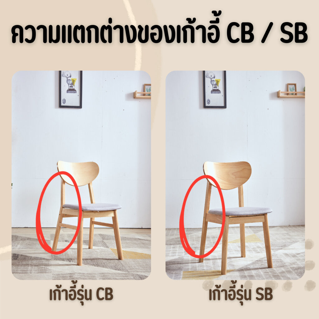 Evergreen Furniture โต๊ะทานข้าว ชุดโต๊ะรับประทานอาหาร 6 ท่าน (เก้าอี้ 6) ขนาด 180 ซม - รูปที่ 4