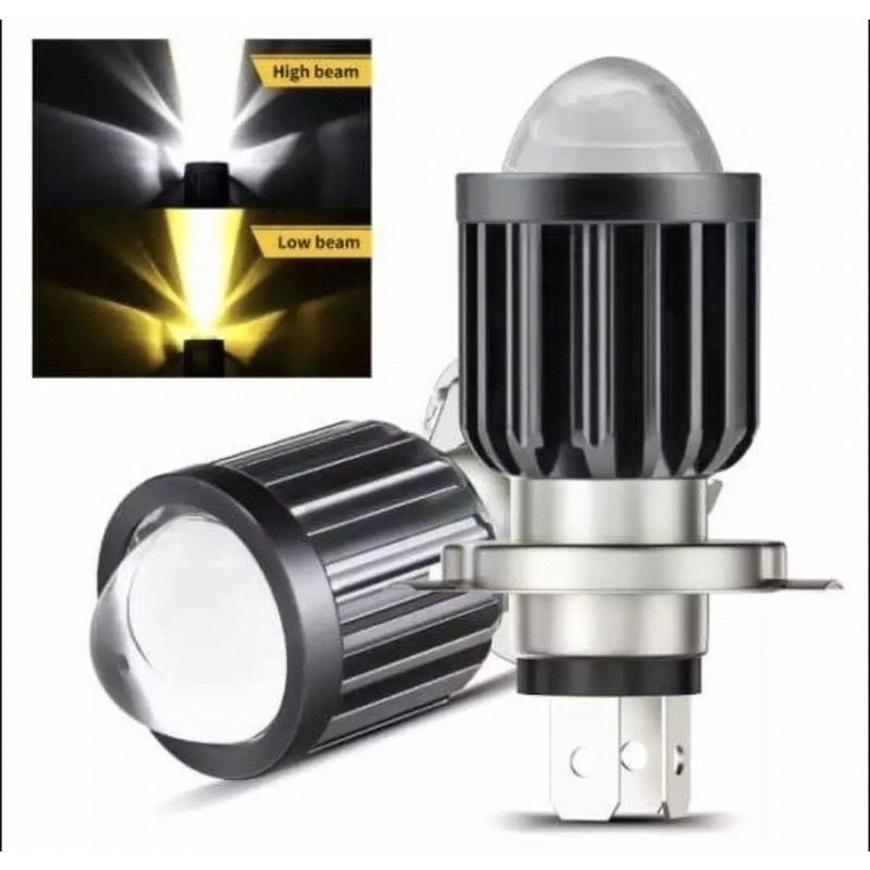 H4 BRIGHT เลเซอร์ D2 18W สีขาวสีเหลือง AC DC รถจักรยานยนต์ MAIN ไฟ LED BIG MOTORCYCLE VIXION R15 CBR