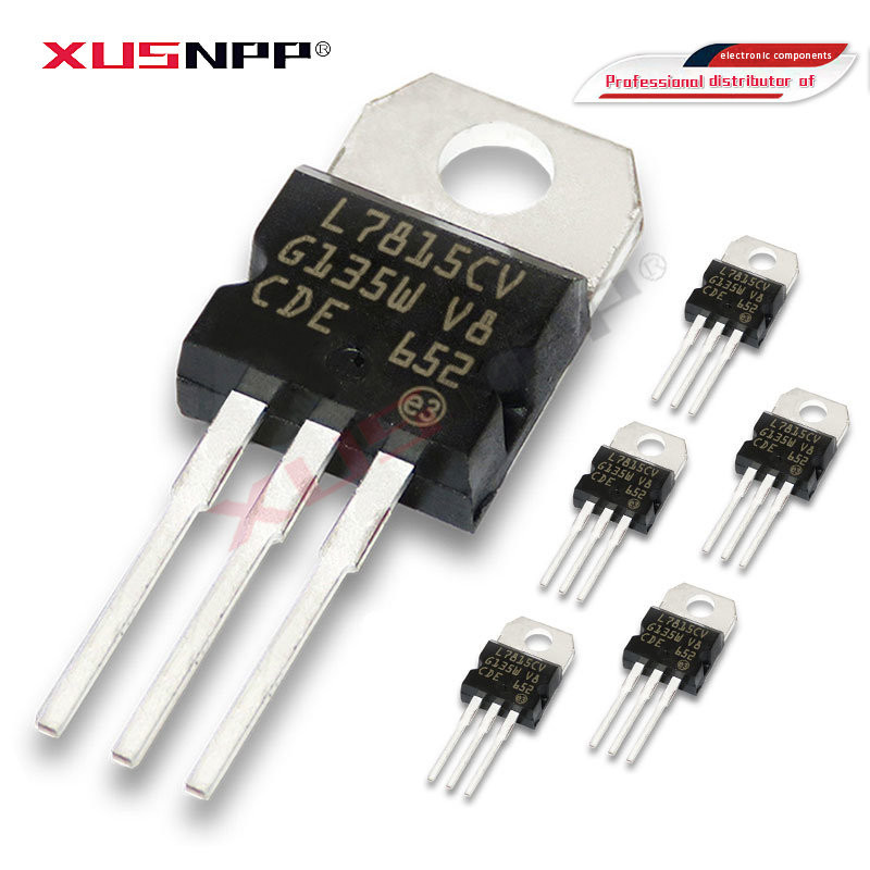 10PCS L7815CV TO220 L7815 TO-220 7815 LM7815 MC7815 ใหม่และส่วนประกอบอิเล็กทรอนิกส์ IC