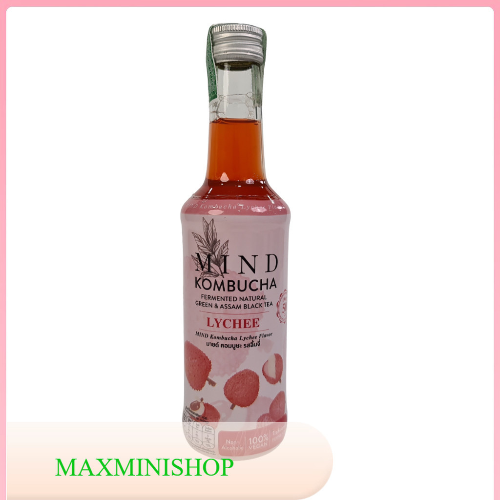 คอมบูชาลิ้นจี่ มายด์ 250 มล./ Kombucha Lychee Mind 250 ML.