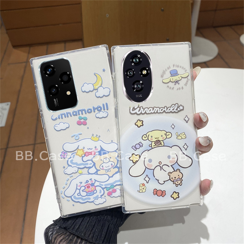 ใหม่ เคส Phone Case Honor 200 Pro Lite Huawei Pura 70 Pro Ultra 5G แฟชั่นร้อนน่ารักการ์ตูนอบเชยสุนัขลูกสุนัข เคสโทรศัพท์ โปร่งใส Anti-fall กันกระแทกปกอ่อน 2024