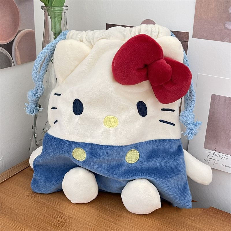 กระเป๋าเก็บคิตตี้การ์ตูน Melody Pochacco Make Up Sundry Organise Drawstring กระเป๋ากระเป๋าถือแบบพกพา