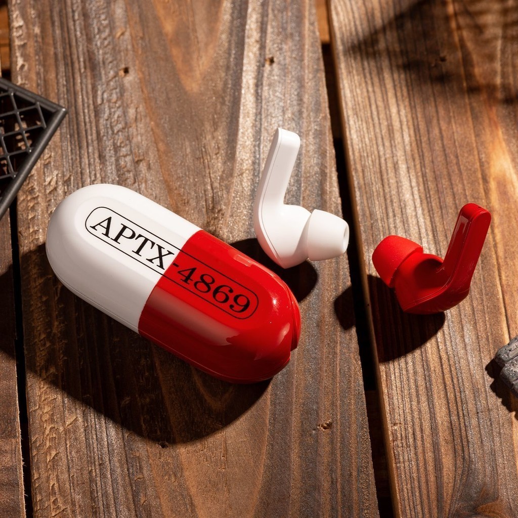 ❤️Bilipods Detective Conan APTX-4869 Pill ชุดหูฟังบลูทูธไร้สาย True 6.21