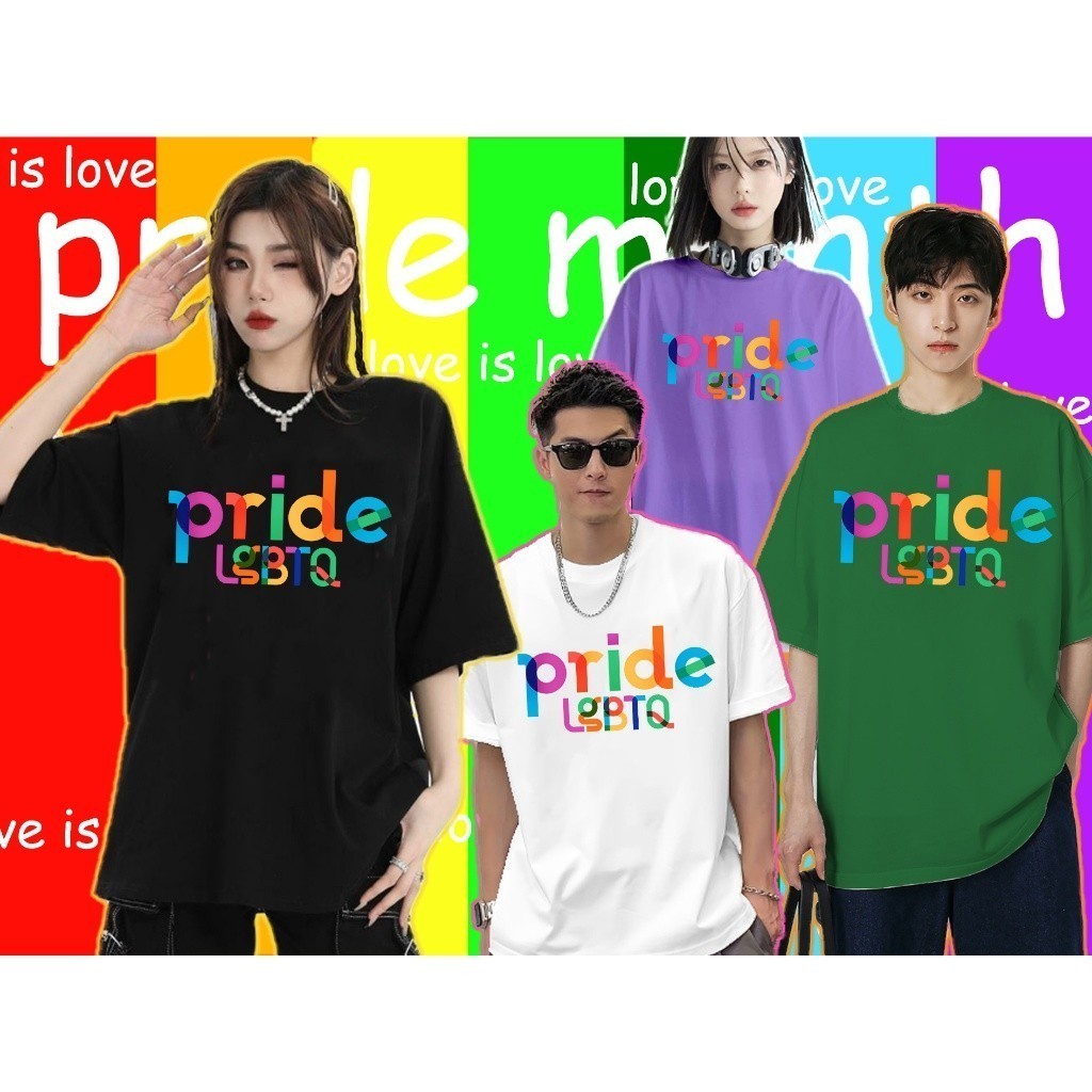 [พร้อมส่ง] 🏳‍🌈 Pride Month🏳‍🌈 เสื้อ Lgbt Pride Gay/Lesbian R สไตล์ ชุดปกติ คอกลม หลวม S-5XL เสื้อกีฬ