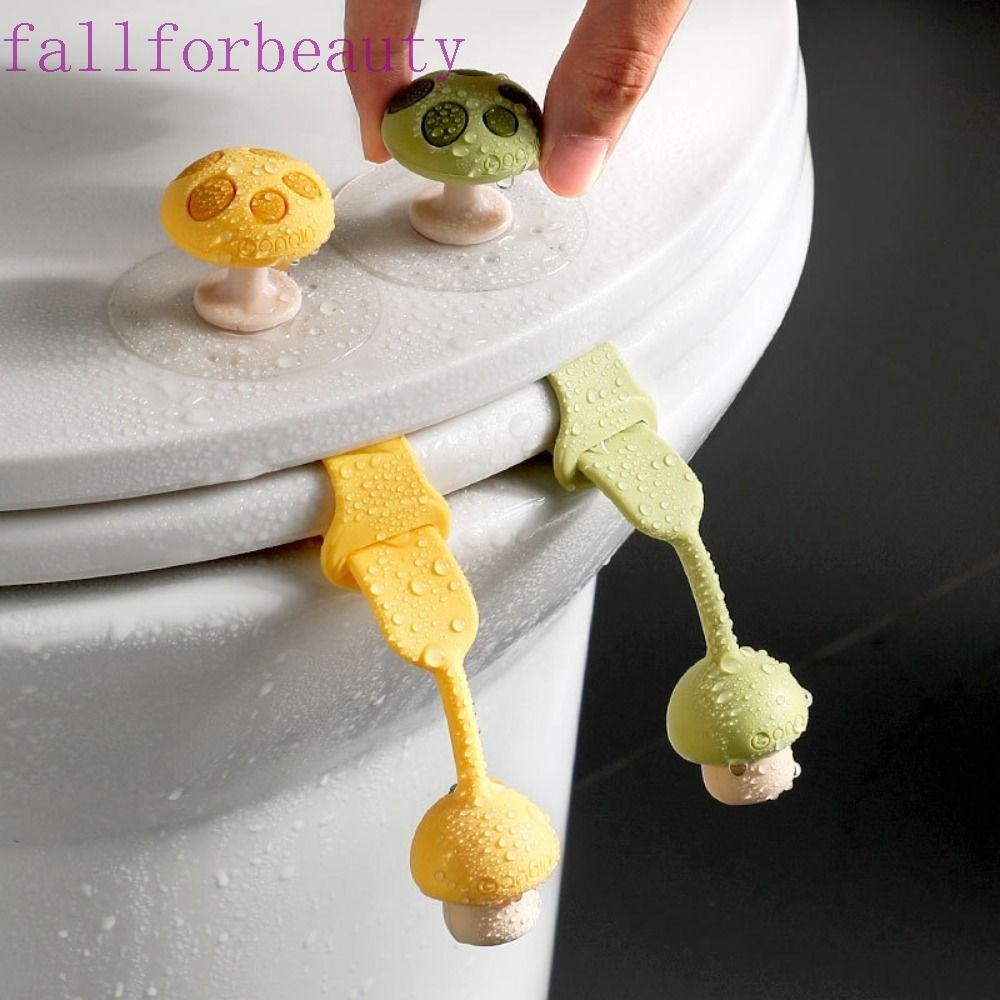 Fallforbeauty ที่จับที่นั่งชักโครกน่ารักในครัวเรือนอุปกรณ์ห้องน้ําหลีกเลี่ยงการสัมผัสตัวใกล้ชิดตัวยกฝาเครื่องมือ