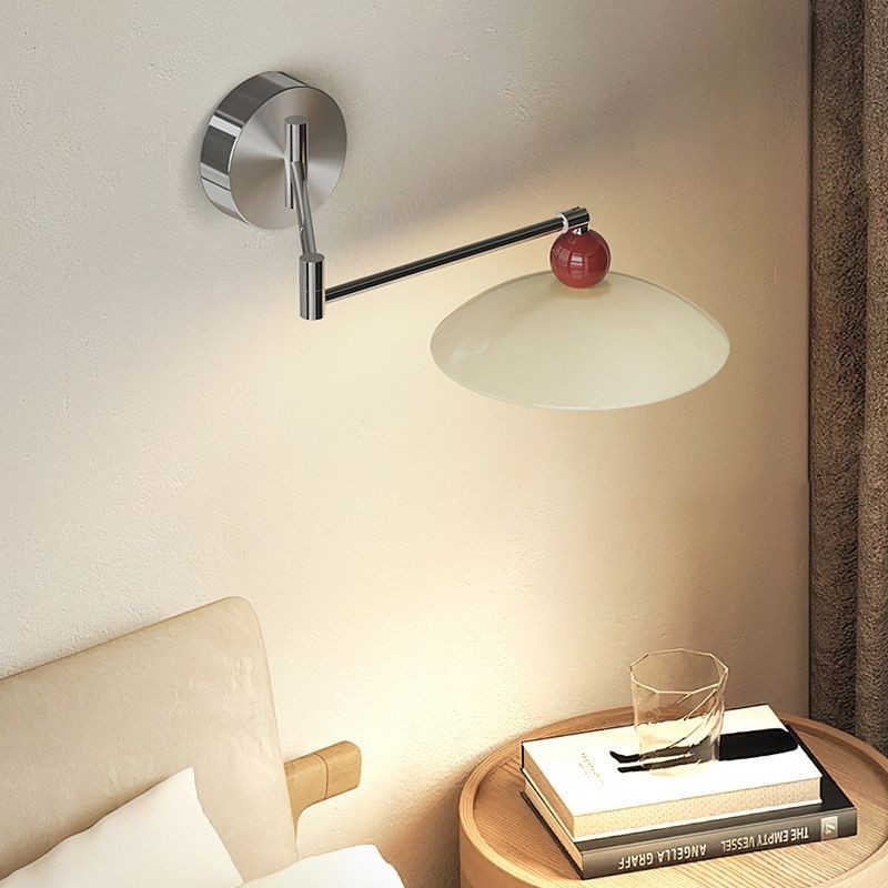 โคมไฟติดผนังห้องนอนข้างเตียง Bauhaus ห้องนั่งเล่นสแกนดิเนเวียน Minimalist Retractable Study อ่านสวิงอาร์มไฟติดผนัง ราคา ถูกที่สุด ดีลบีเคเค แกลเลอรีภาพที่ 4