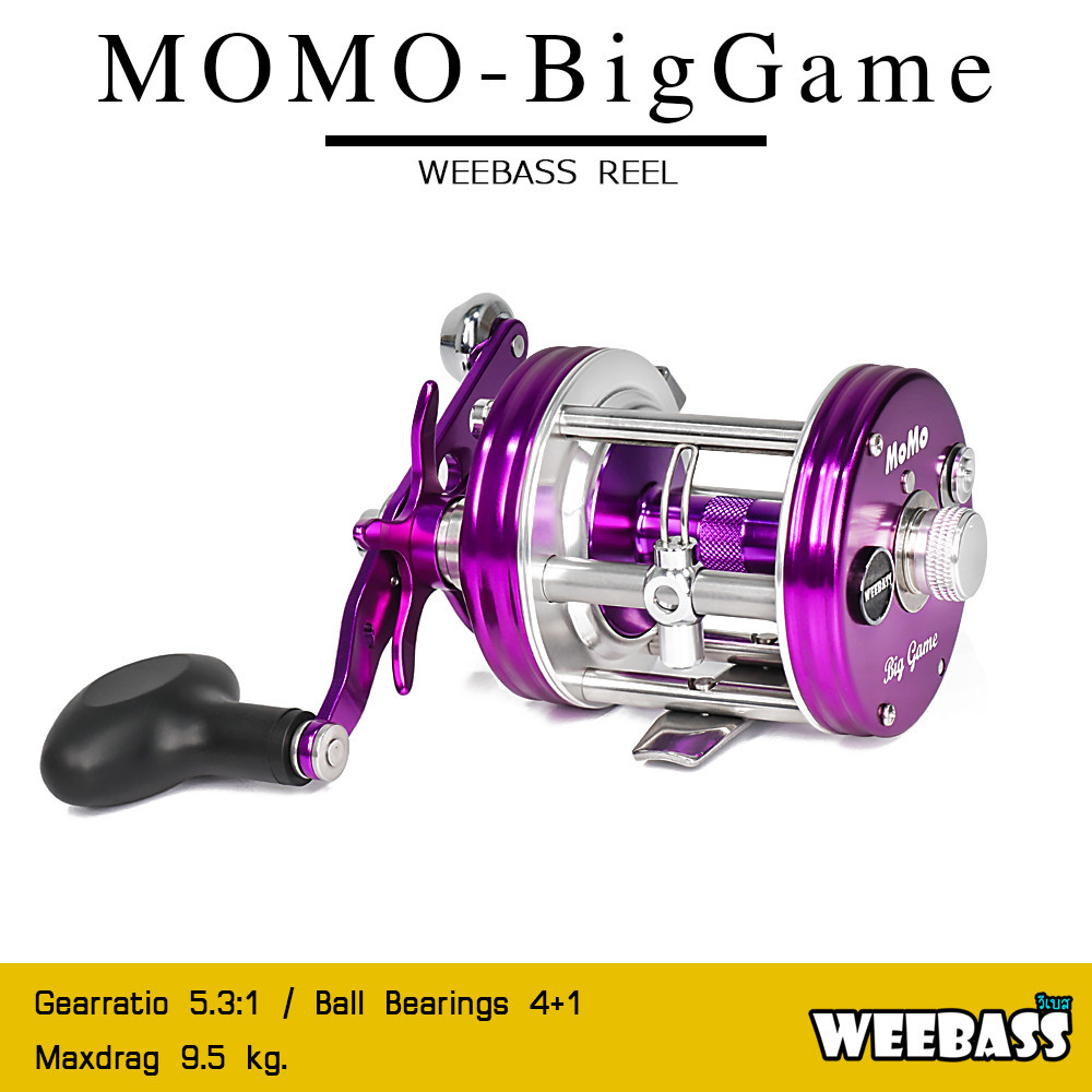 WEEBASS รอก - รุ่น MOMO-BIG GAME รอกตกปลา รอกเบททรงกลม รอกหน้าดิน รอกตกทะเล
