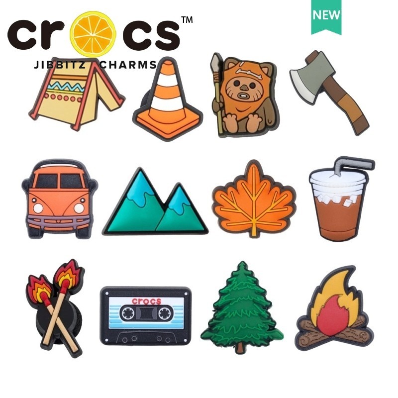 Jibbitz crocs Shoe Buckle Hole Shoe Accessories หัวเข็มขัดตกแต่งแคมป์ปิ้ง