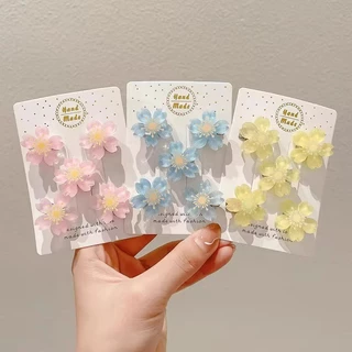 1/5 ชิ้นน่ารัก Mini Peach Blossom กิ๊บติดผม Hairpin อุปกรณ์เสริมสําหรับสาวหวาน