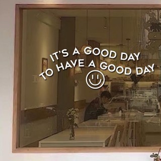 คาซ่าคาเฟ่หน้าต่างกระจกสติ๊กเกอร์เหมาะสําหรับตกแต่งร้านร้านอ…