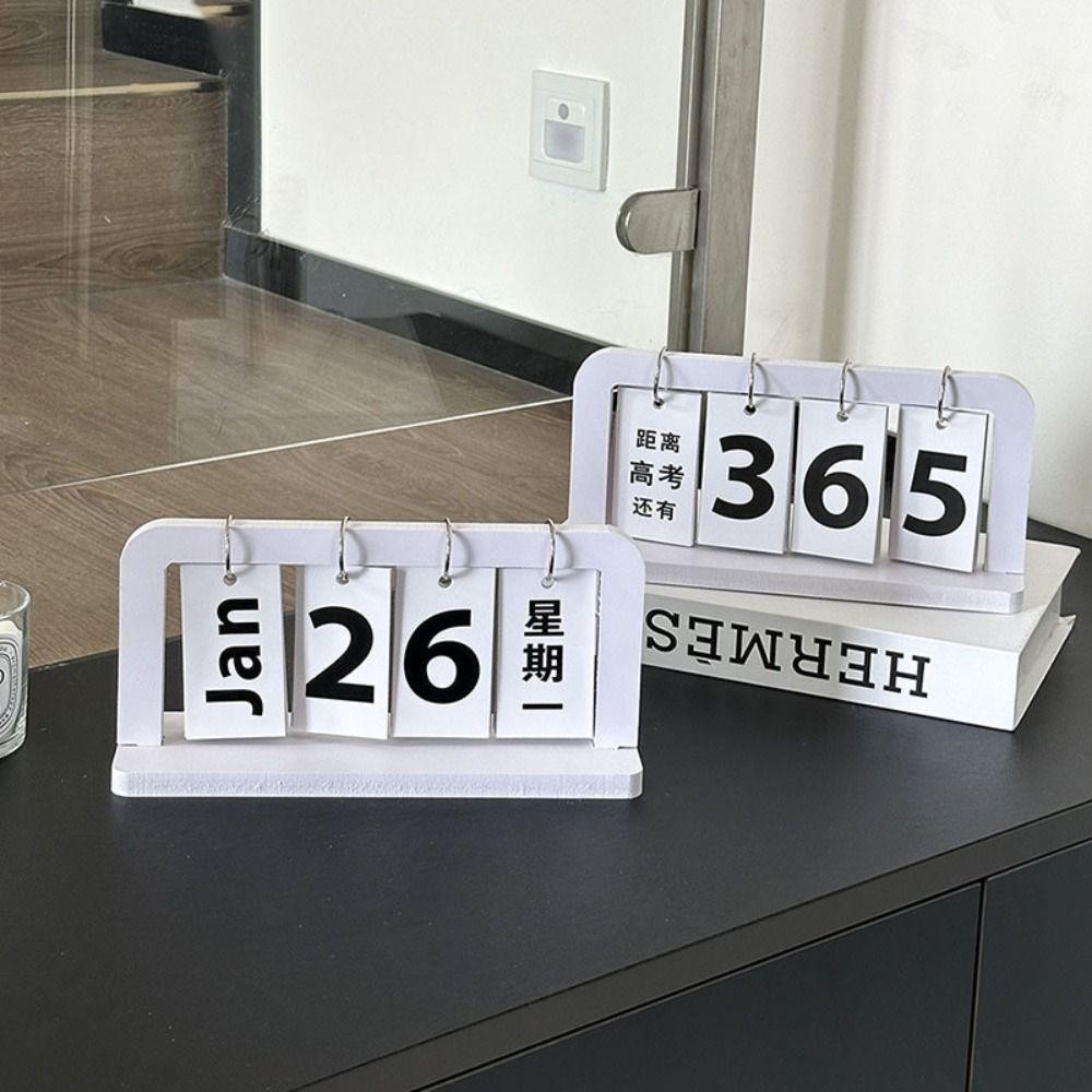 Keepin ปฏิทินไม้, ปฏิทินถาวรสไตล์นอร์ดิก INS, อุปกรณ์โต๊ะเรียน Solid Creative ทนทาน Desktop Schedule Office