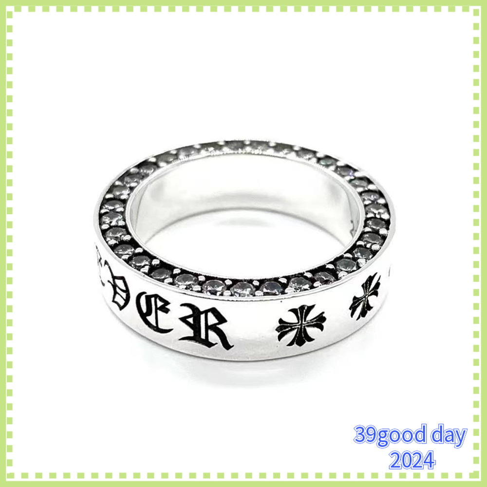 [Chrome Hearts] AAA s925 แหวนเงิน/Cross Retro Punk Fashion Street Ring Men/ 07041 - รูปที่ 6