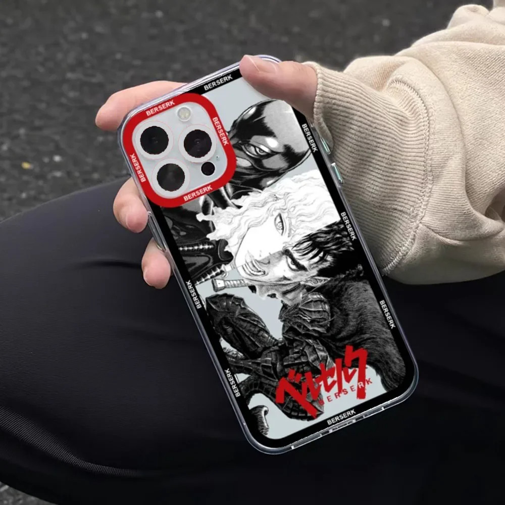 Samsung Xiaomi Oppo Grafffith Guts Anime Manga Berserk Square Edge iPhone Case