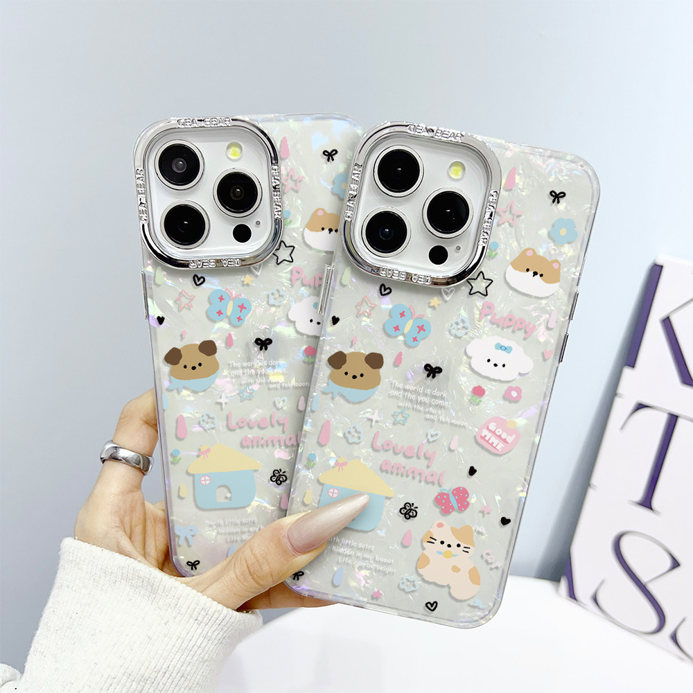 💖Stars💖เข้ากันได้ โทรศัพท์ไอโฟน iPhone 16PROMAX 15PROMAX 14PRO 11PRO 12 11 บุคลิกภาพ กรณีโทรศัพท์มือ
