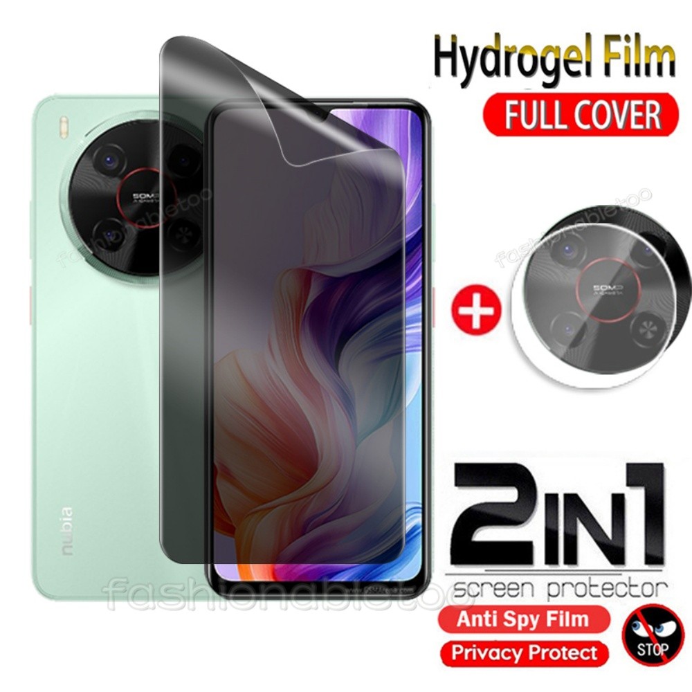 2 in 1 Anti-spy Hydrogel ฟิล์มสําหรับ ZTE Blade V70 Max Design V70Max V70Design V 70 BladeV70Max Bla
