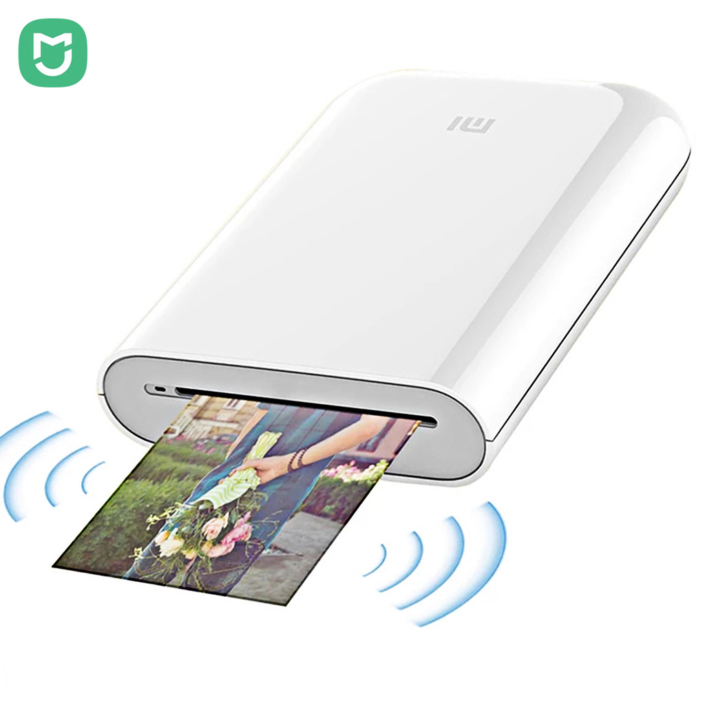 Mijia สมาร์ท AR เครื่องพิมพ์ 300dpi แบบพกพาภาพกระเป๋ามินิ DIY แบ่งปัน 500mAh เครื่องพิมพ์ภาพทํางานร่