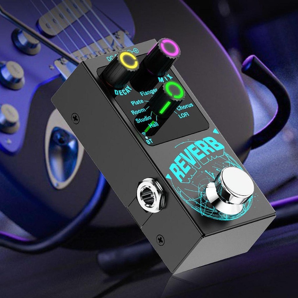 [Freneci4] Guitar Reverb Effect Pedal Reverb Pedal พร้อม 9 โหมด LED True