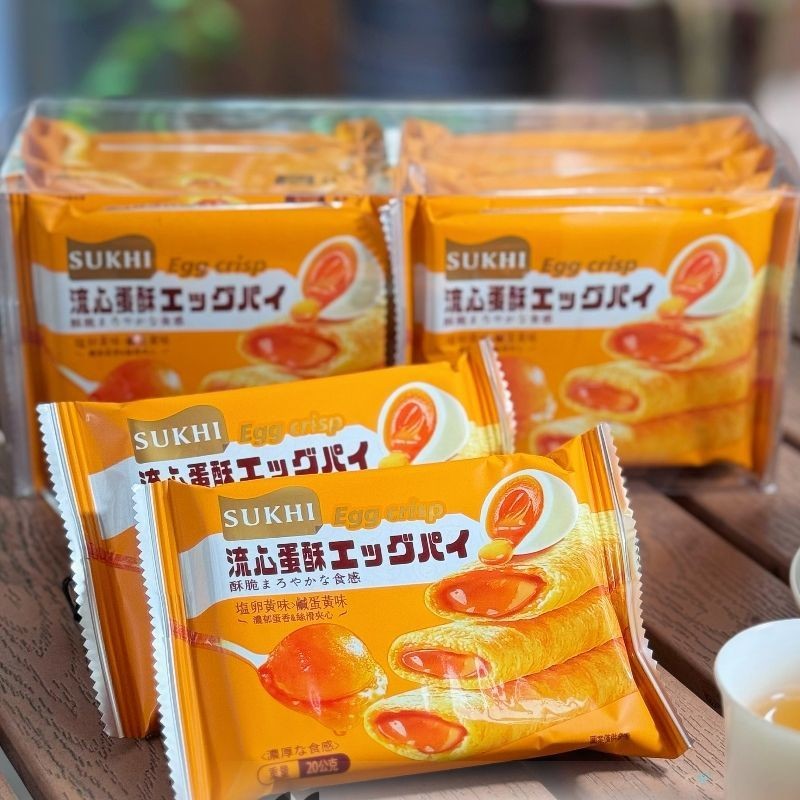2025 สไตล์ใหม่ SUKHI SUKHI Qiaolian Liuxin Egg Crisp 200g ทรัฟเฟิลไวท์ช็อกโกแลตม้วนไข่กรอบของว่างสบายๆของว่างน้ําชายามบ่าย20250304