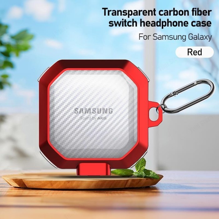 [ เคส Samsung Galaxy Buds 2 / Buds2 / buds 2 pro / Live / Pro / FE Clip Protect เคส Air Bud แบบใส + 