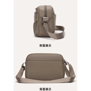 สุภาพสตรีสีทึบไหล่ขนาดใหญ่ความจุ Multi-pocket Commuter Messenger กระเป๋าแฟชั่นหญิงกระเป๋า Messenger กระเป๋าสะพาย F