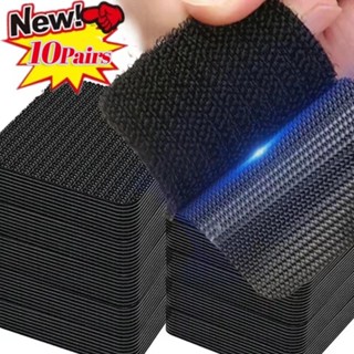 สติกเกอร์คงที่พรมรถยนต์ 10 คู่ - แพทช์สองด้านแบบมีกาวในตัวกั…