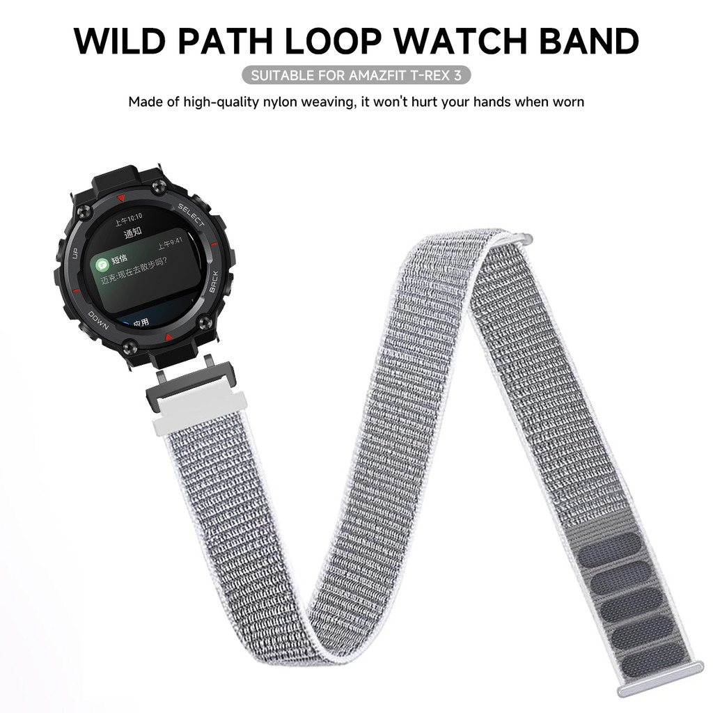 สายรัดไนลอนสําหรับ Huami Amazfit T-Rex 3/2 สมาร์ทวอท์ชผู้หญิงผู้ชายสร้อยข้อมือสําหรับ Amazfit T-Rex/T-Rex Pro สายรัดข้อมือ Correa ราคา ถูกที่สุด ดีลบีเคเค แกลเลอรีภาพที่ 9