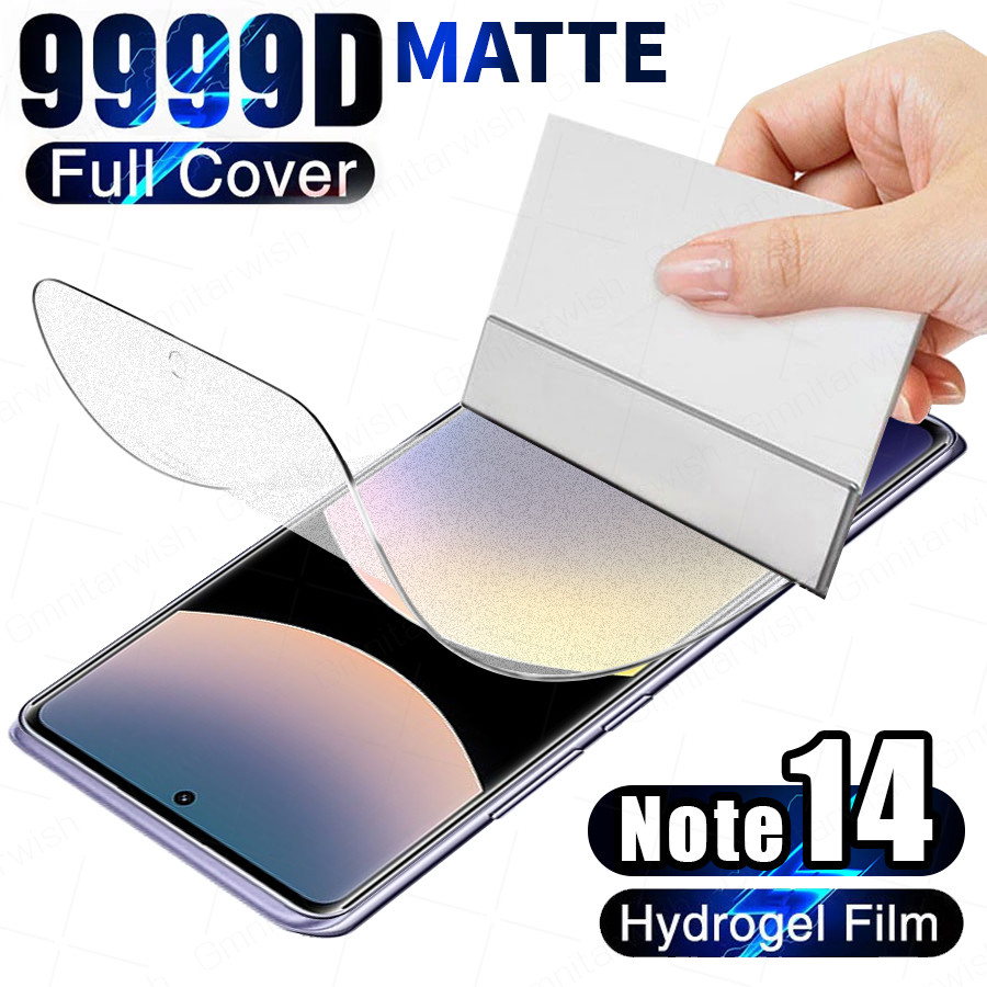 Matte Soft Full Coverฟิล์มXiaomi Redmi Miหมายเหตุ14 13 9s 8 7 11s 10 Pro Max Poco X6 X5 X4 X3 M6 M5 