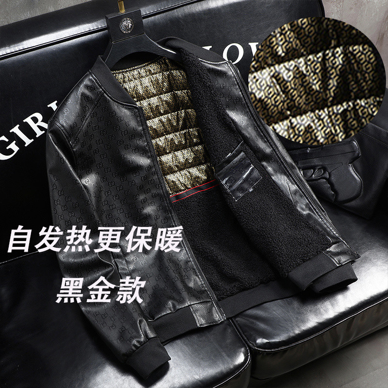 Jaket lelaki Tekstur lembut สไตล์ blazer ผู้ชายสีดําทองความร้อนด้วยตนเองคุณภาพสูงฤดูใบไม้ผลิและฤดูใบ