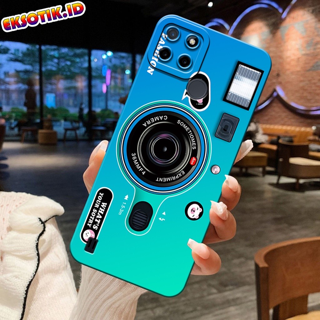 เคสTPU REALME C21Y C25Y - Eksotik.id - Casing REALME C21Y C25Y - Case CAMERA - Skin Handphone - Sili
