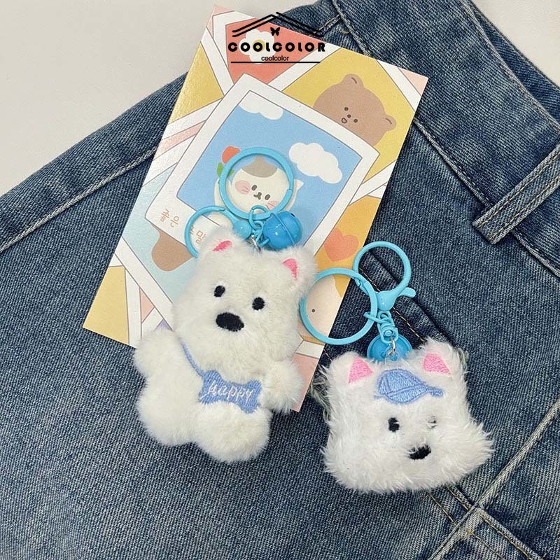 ในไทย💖พวงกุญแจลูกสุนัขจี้รูปการ์ตูนน่ารักกระดิ่ง ผ้ากํามะหยี่ขนนิ่ม สําหรับห้อยกระเป๋า และนักเรียนของขวัญ.COD - รูปที่ 5