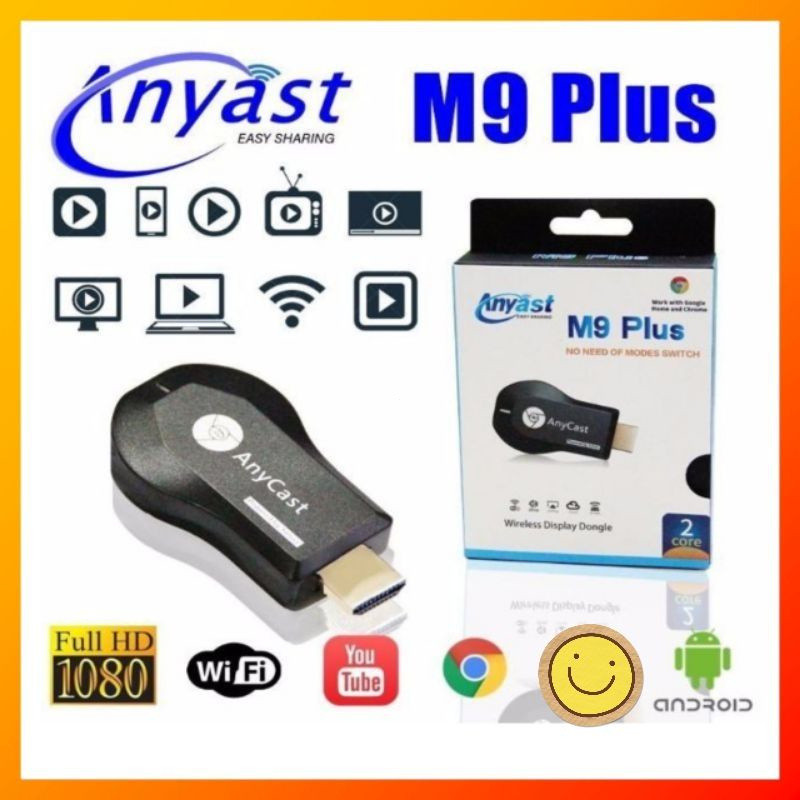 Anycast M9 Plus HD 1080P & M100 Plus UHD 4K Wireless Wifi Chromecast Miracast DLNA Airplay TV Dongle