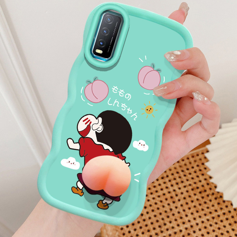 ตลกcrayon Shin Peach ButtสําหรับVIVO V2271A V2202 V2231 V2204 1906 1940 V1901A 1915 V2028 V2033 V204