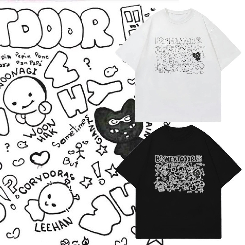 🚪 Hot เสื้อยืด BOYNEXTDOOR ผ้าคอตตอน  ลายสวย ผ้าดี สวมใส่สบาย เสื้อยืด unisex SIZE S-5XL #BND013