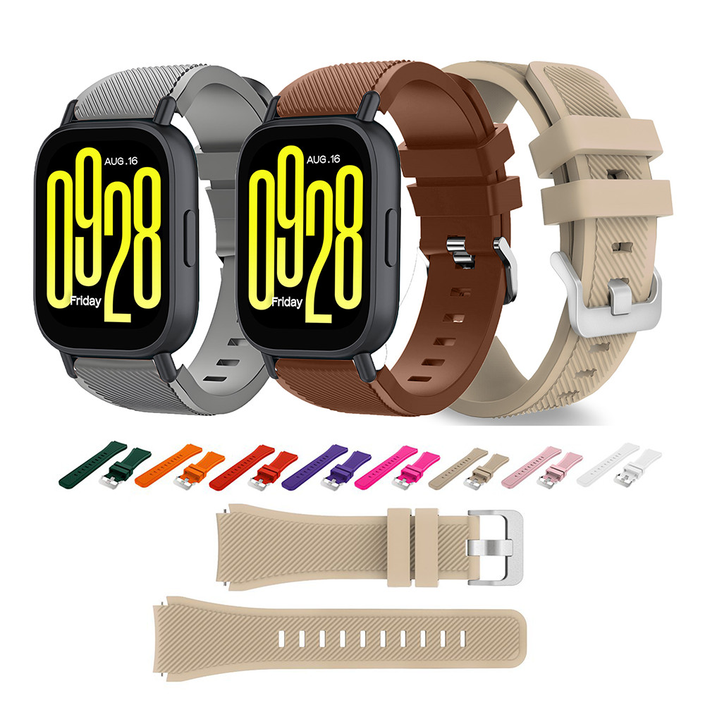 สายซิลิโคนสําหรับ Redmi Watch 5 Active Bands Metal Clasp Watch Band Redmi Watch5 Lite