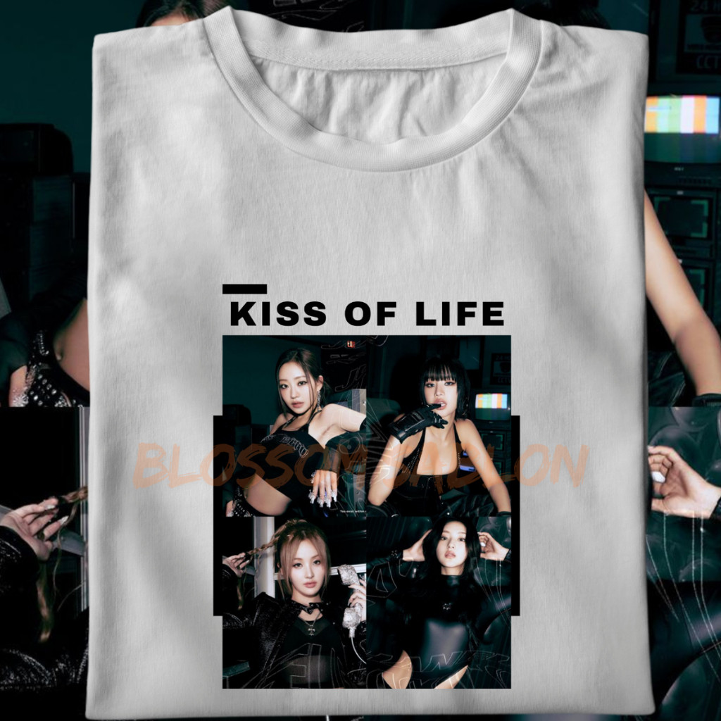 S-5xl Kiss Of Life เสื้อยืด Natty Julie Haneul Belle Kissy เสื้อยืดคอกลมแขนสั้นผู้หญิงและผู้ชาย