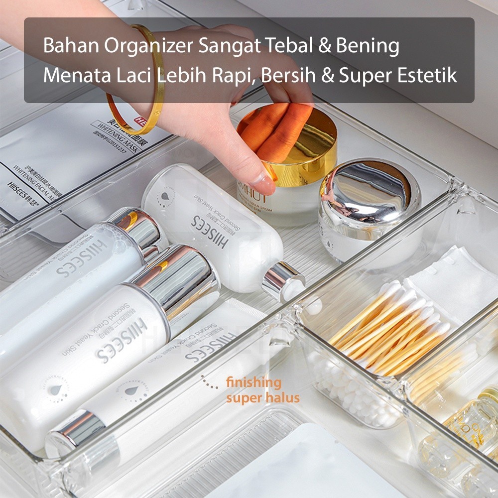 Smg - ตะเกียบช้อนส้อม DRAWER Organizer / กล่องลิ้นชักอะคริลิคใส / MAORI DRAWER ORGANIZER DRAWER