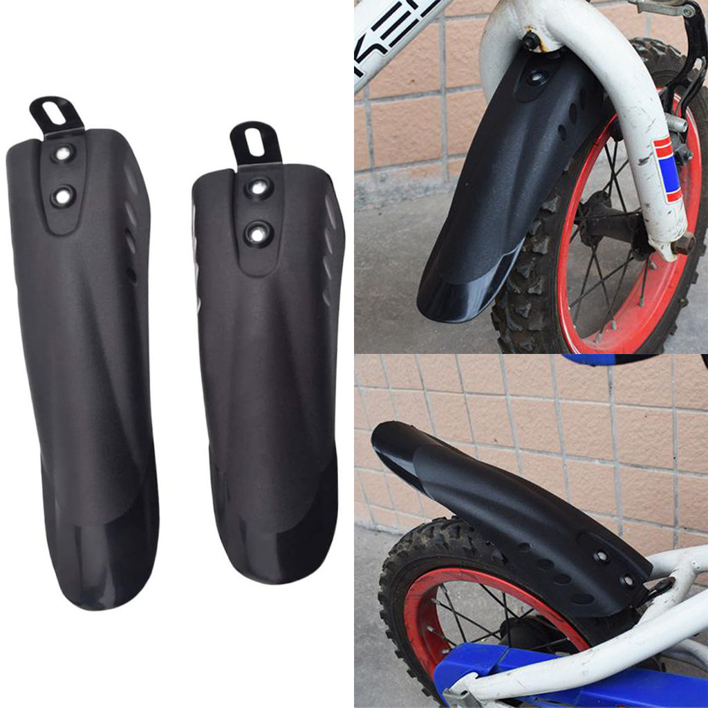[YUE]1 คู่จักรยานเด็ก Mudguards PVC พลาสติกด้านหน้าและด้านหลัง Fender Kit PVC Mudguards พร้อมสกรู ราคา ถูกที่สุด ดีลบีเคเค แกลเลอรีภาพที่ 2