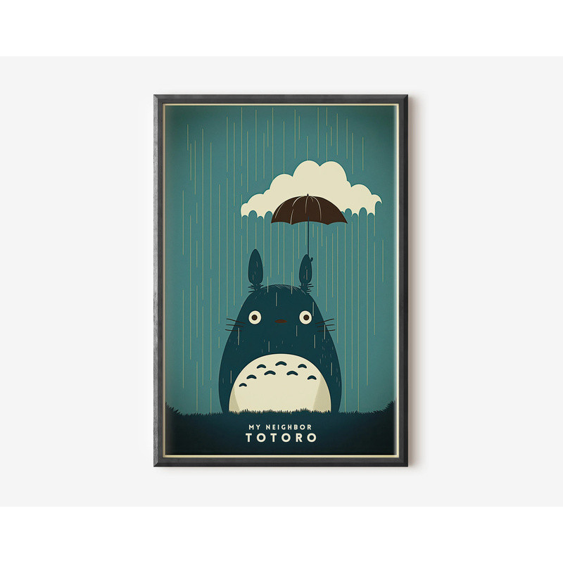 Studio Ghibli Totoro โปสเตอร์มิยาซากิ Wall Art สําหรับคนรักอนิเมะ,หลายรูปแบบสามารถรวมกันได้อย่างอิสระ,ไม่มีโพสต์กรอบ