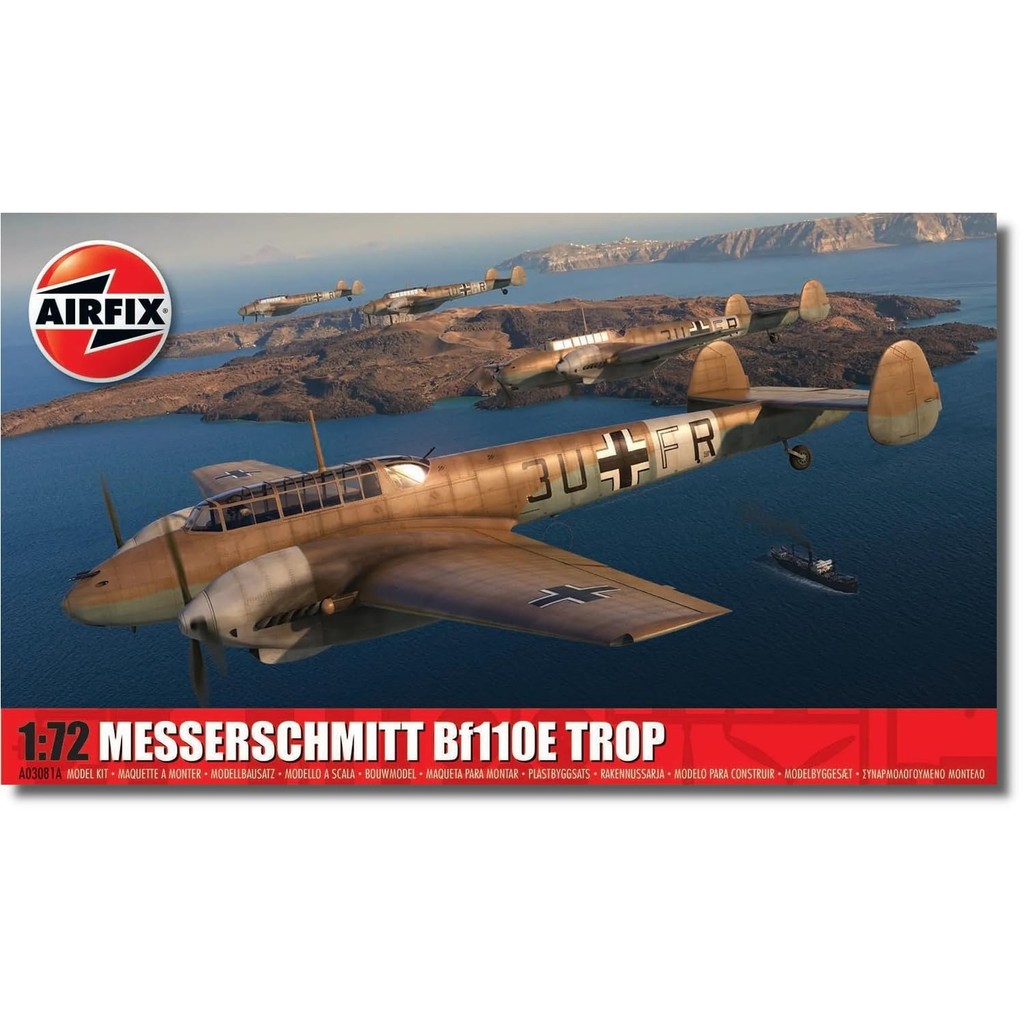 Airfix 1/72 Messerschmitt Bf110E/E-2 Plastic Model X-3081A  
Airfix 1/72 Messerschmitt Me262A-1a/2a 
