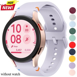 สายซิลิโคนใหม่สําหรับ Samsung Watch 7 FE 6 5 Pro 44 มม.40 มม.45 มม.สร้อยข้อมือกีฬาสําหรับ Galaxy Watch 6Classic 43 มม.47 มม.