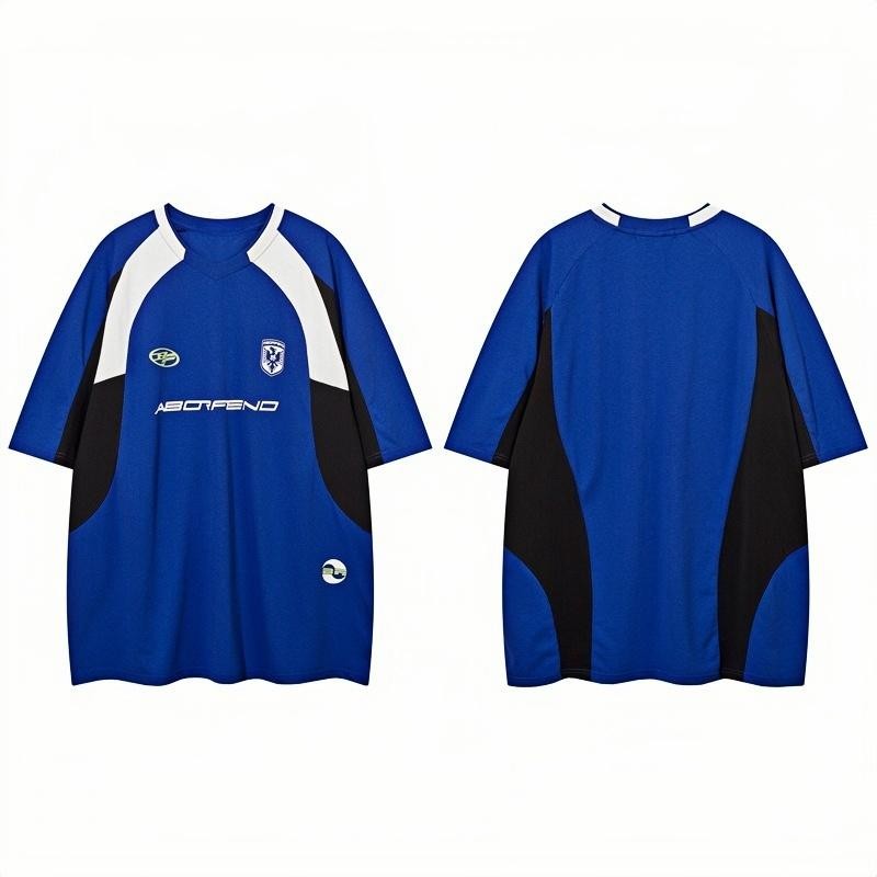 CLIFF แขนสั้น แขนสั้นพิมพ์ลาย ยอดนิยมสไตล์อเมริกัน กีฬาระบายอากาศ แฟชั่น ชุดคู่รัก - รูปที่ 4