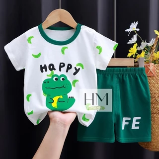 เสื้อผ้าเด็ก ชุดลำลองเด็ก เซทเสื้อ+กางเกงขาสั้น เซท 2 ชิ้น ใส่ได้ทั้งเด็กผู้ชายผู้หญิง