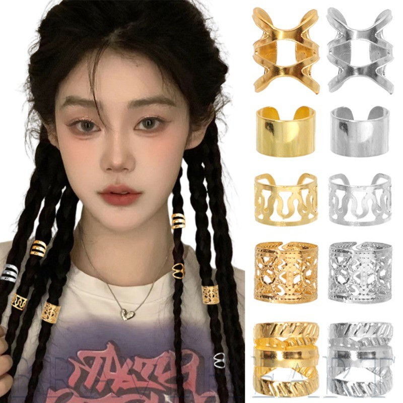 ฮิปฮอป,เย็น-ปรับ,หลายสไตล์-ทองเงินโลหะผสม งreadlock แหวนผม-อินเทรนด์ผมลูกปัดผู้ถือ-40ชิ้นวิกผมสกปรกถักเปียต่อผมชุด-อุปกรณ์ผม ทําเอง