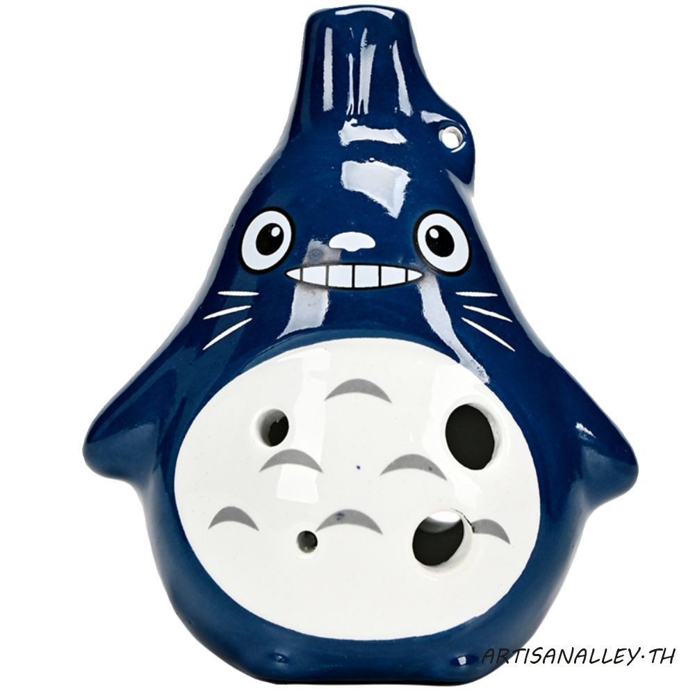 Artisanalley 6 Hole Ocarina, Alto C Tone ตัวการ์ตูนเซรามิค Ocarina, Creative Hand-painted สอนของเล่น