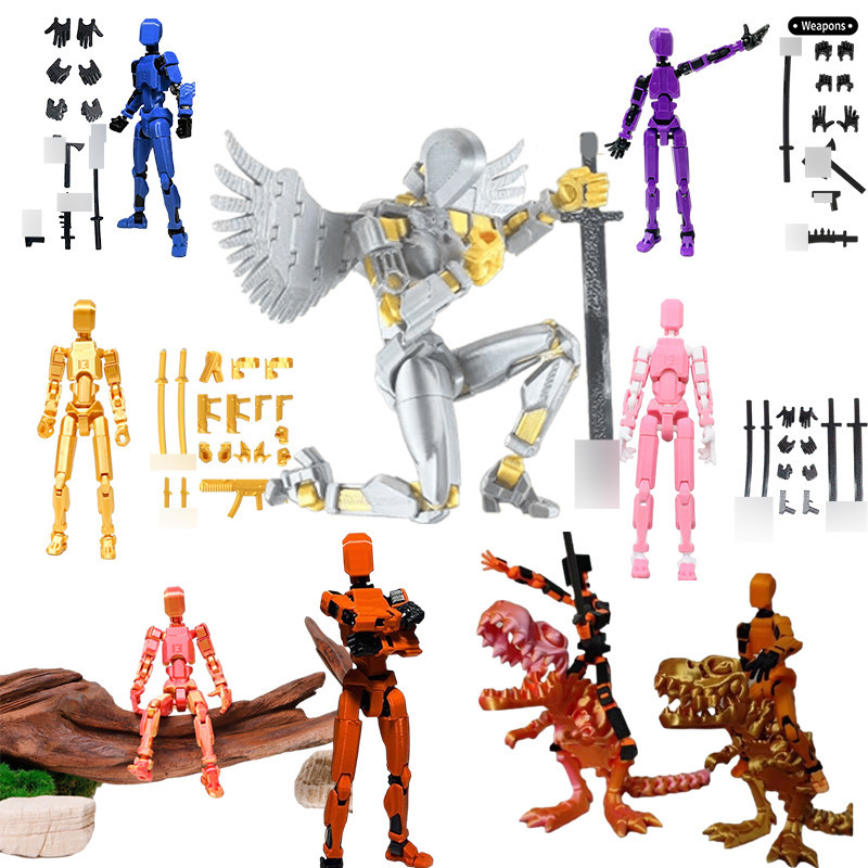 Dummy โมเดลหุ่นยนต์ 13 ข้อต่อ ขยับได้ สําหรับเครื่องพิมพ์ 3D 13